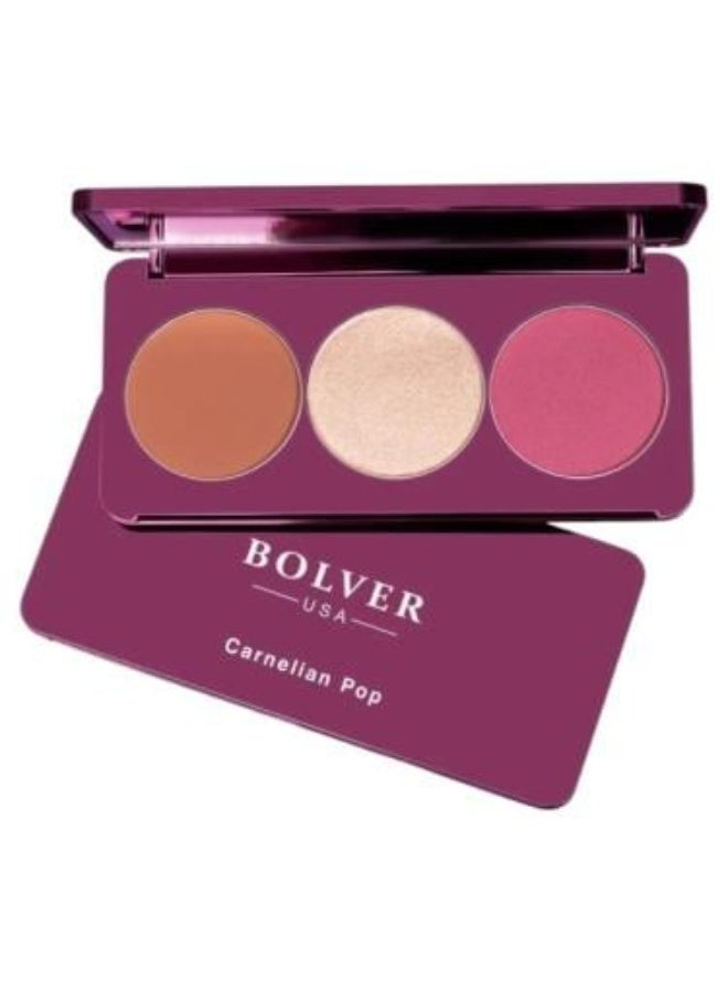 Triple Highlighter Palette Carnelian Pop 9g Carnelian Pop